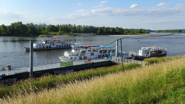 Przystań nad Wisłą w Kazimierzu Dolnym